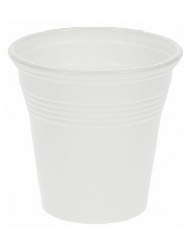 Vasos plástico blancos 100 uds - 