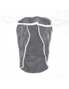 Tanga desechable negro 100 uds -