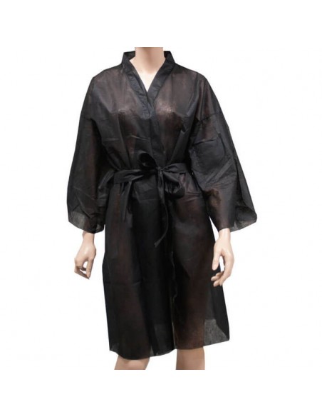 Kimono desechable negro 45 gr - 
